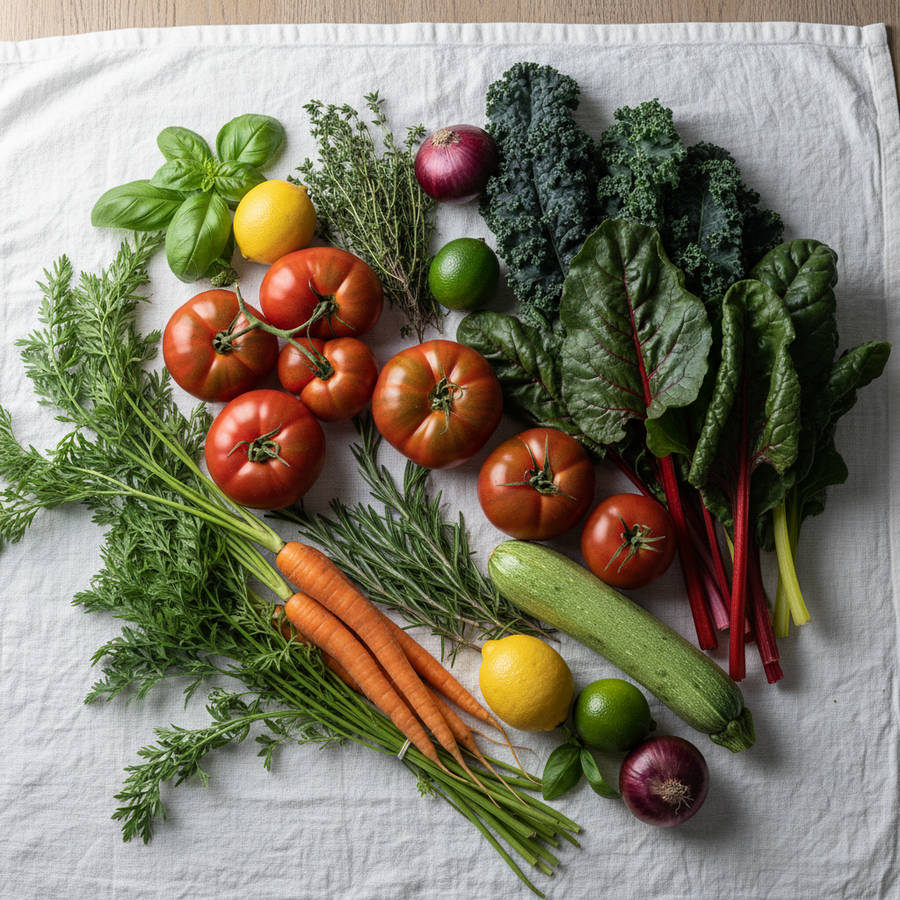 Fresh organic produce