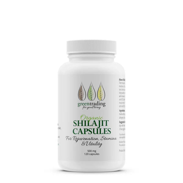 GREEN TRADING ORGANIC SHILAJIT CAPSULES 500MG