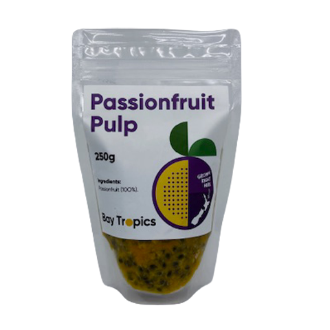 BAY TROPICS FROZEN PASSIONFRUIT PULP 250G