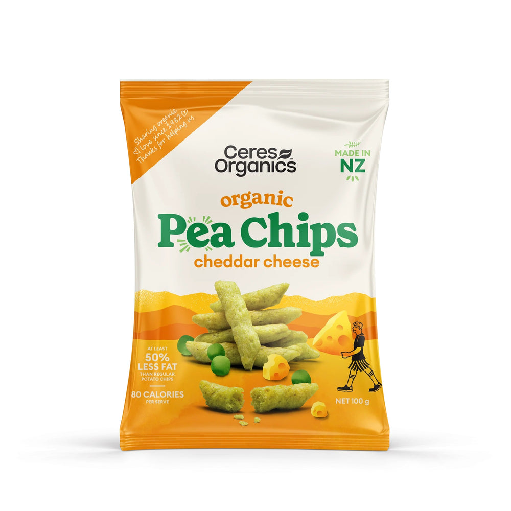 CERES BIO PEA CHIPS CHEESE 100G