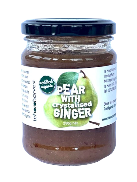 TE HORO HARVEST PEAR & GINGER JAM 250G