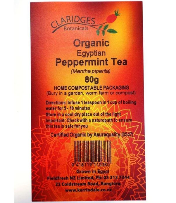 CLARIDGES PEPPERMINT TEA 80G