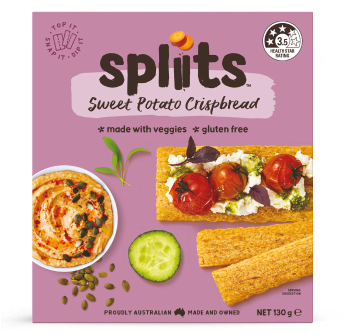 SPLIITS SWEET POTATO SQUARES 70G
