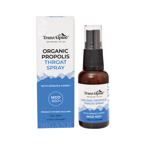 TRANZALPINE ORGANIC PROPOLIS THROAT SPRAY 30ML