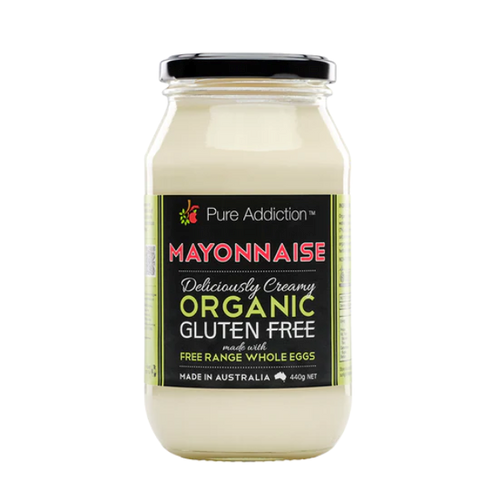PURE ADDICTION ORGANIC MAYONNAISE GLUTEN FREE 440GM