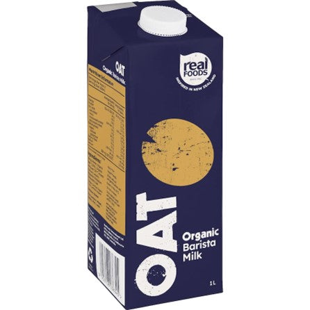 REAL FOODS ORGANIC BARISTA OAT MILK 1L