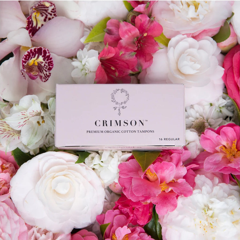 CRIMSON ORGANIC REGULAR COTTON TAMPONS 16PK