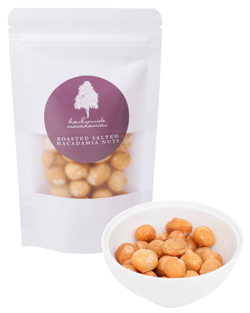 HARBOURSIDE ROASTED SALTED MACADAMIAS 100G