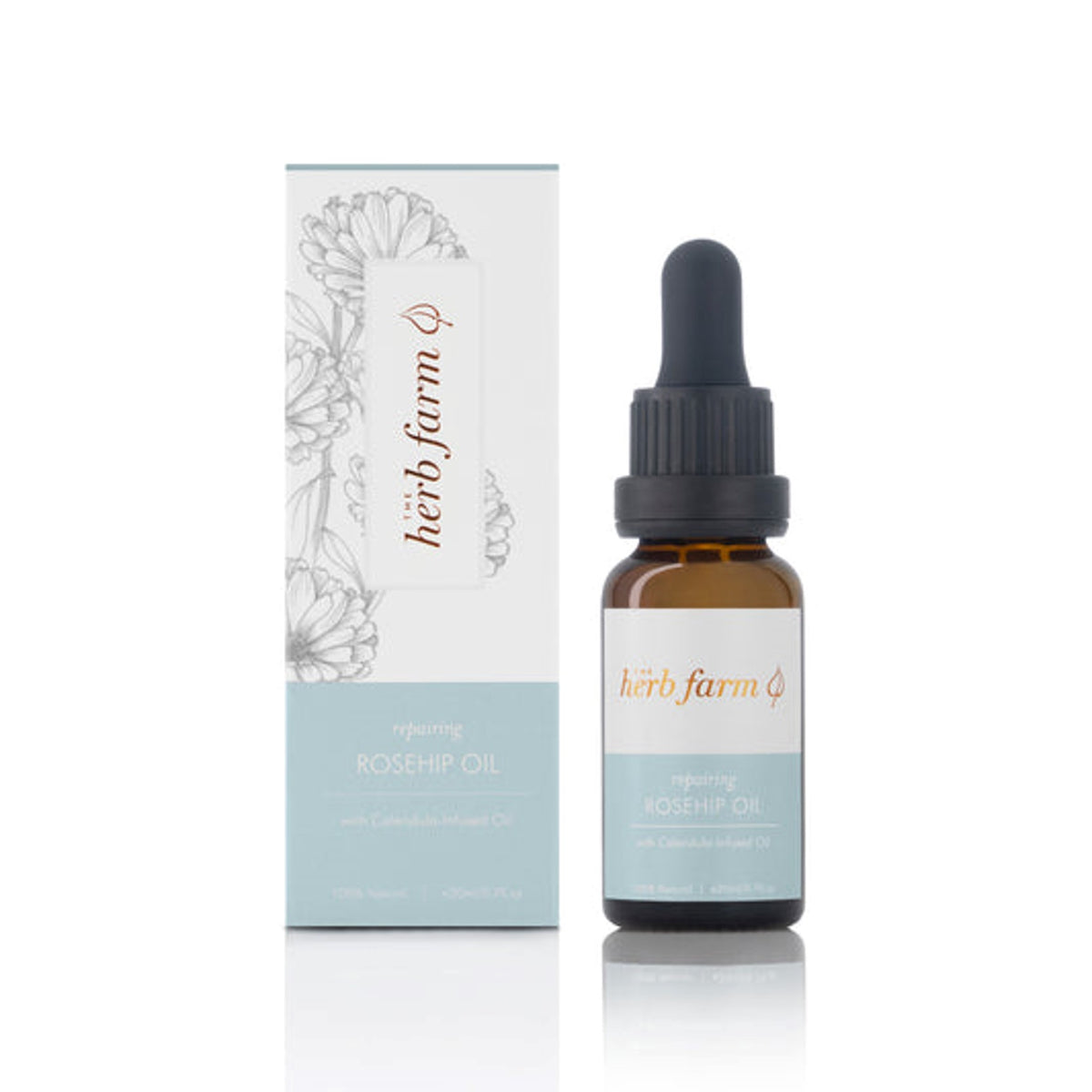 THE HERB FARM REPAIRING ROSEHIP & CALENDULA OIL 20ML