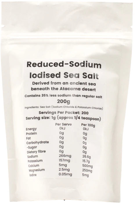 NOTHING NAUGHTY REDUCED SODIUM SEA SALT 200G