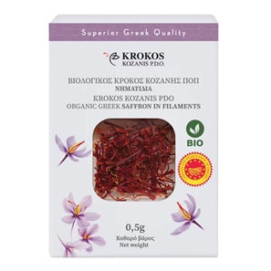 KROKOS ORGANIC GREEK SAFFRON FILAMENTS 0.5G