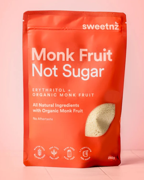 SWEETNZ SUGAR FREE MONK FRUIT BLEND 250G