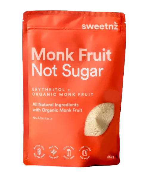 SWEETNZ SUGAR FREE MONK FRUIT BLEND 250G