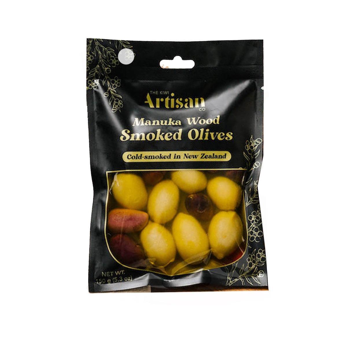 THE KIWI ARTISAN MANUKA SMOKED OLIVES 150G