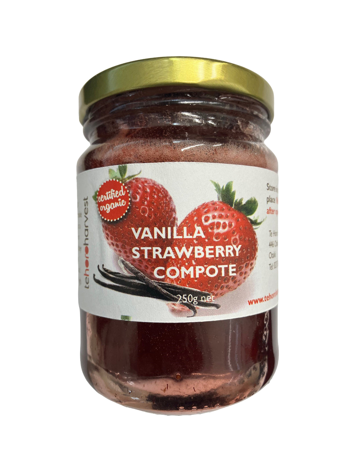 TE HORO HARVEST VANILLA STRAWBERRY COMPOTE 250G