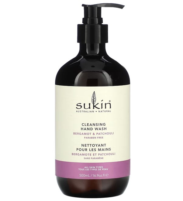 SUKIN BERGAMOT PATCHOULI HANDWASH 500ML