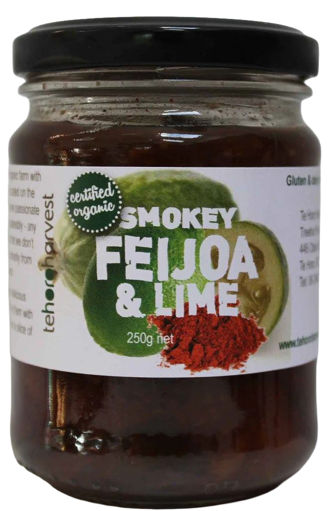 TE HORO HARVEST SMOKY FEIJOA & LIME CHUTNEY 250G