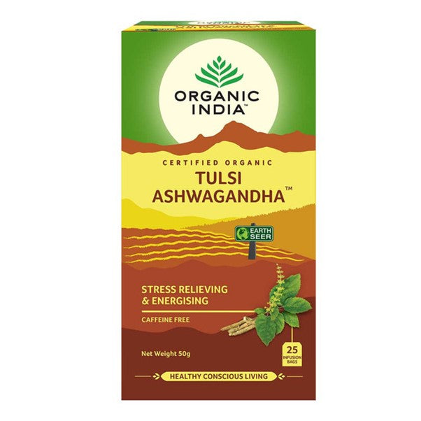 ORGANIC INDIA TULSI ASHWAGANDHA TEA 20 BAGS