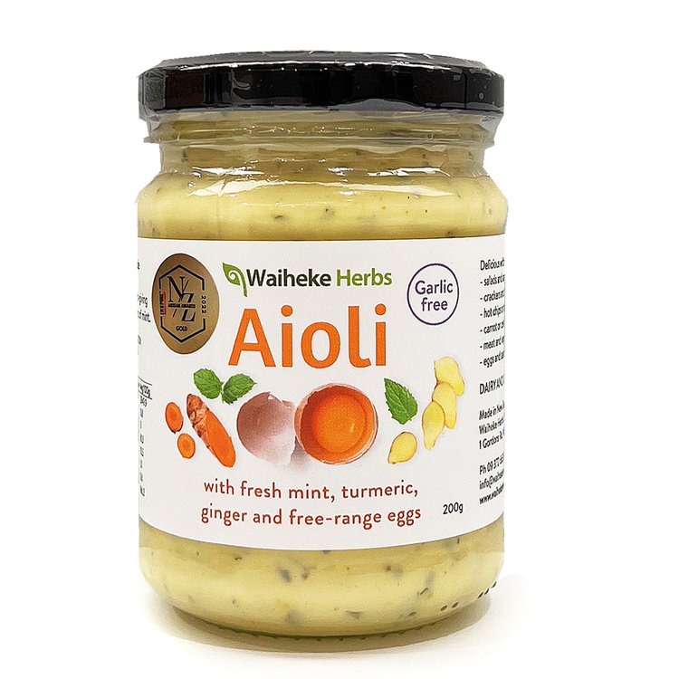 WAIHEKE HERBS AIOLI WITH TUMERIC 200G