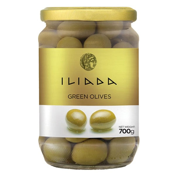 ILIADA GREEN OLIVES WITH PITS 700G