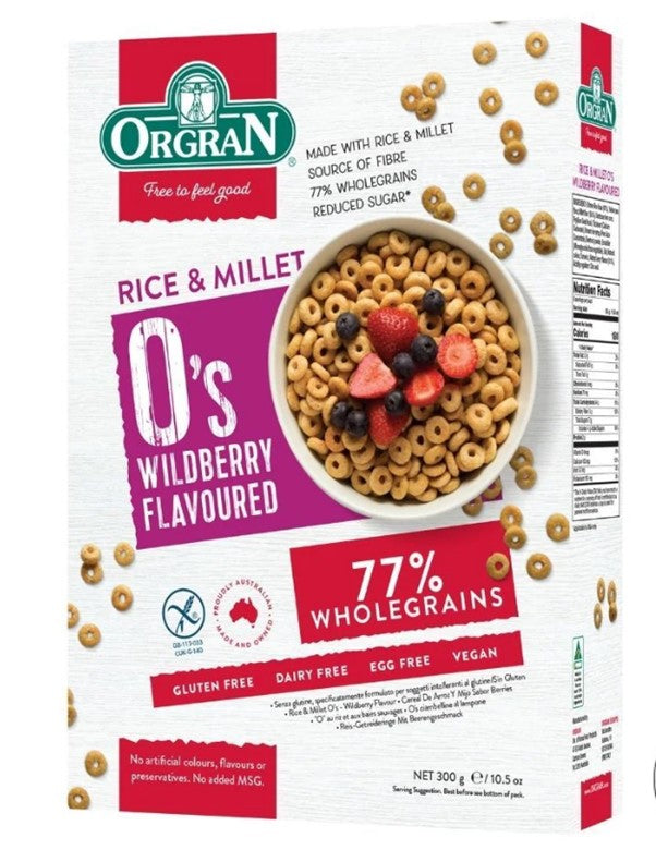 ORGRAN RICE O WILD BERRY CEREAL 300G – Simply Organic NZ