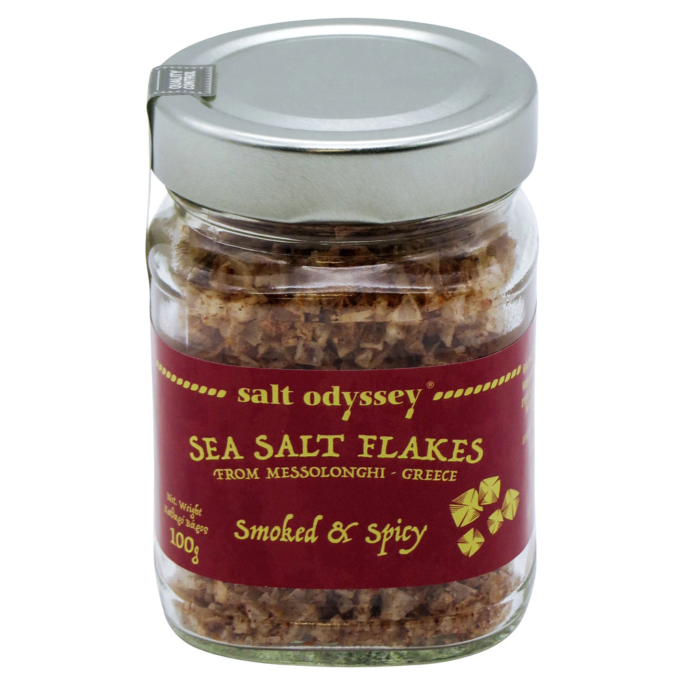 SALT ODYSSEY SEA SALT FLAKES SMOKED 100G