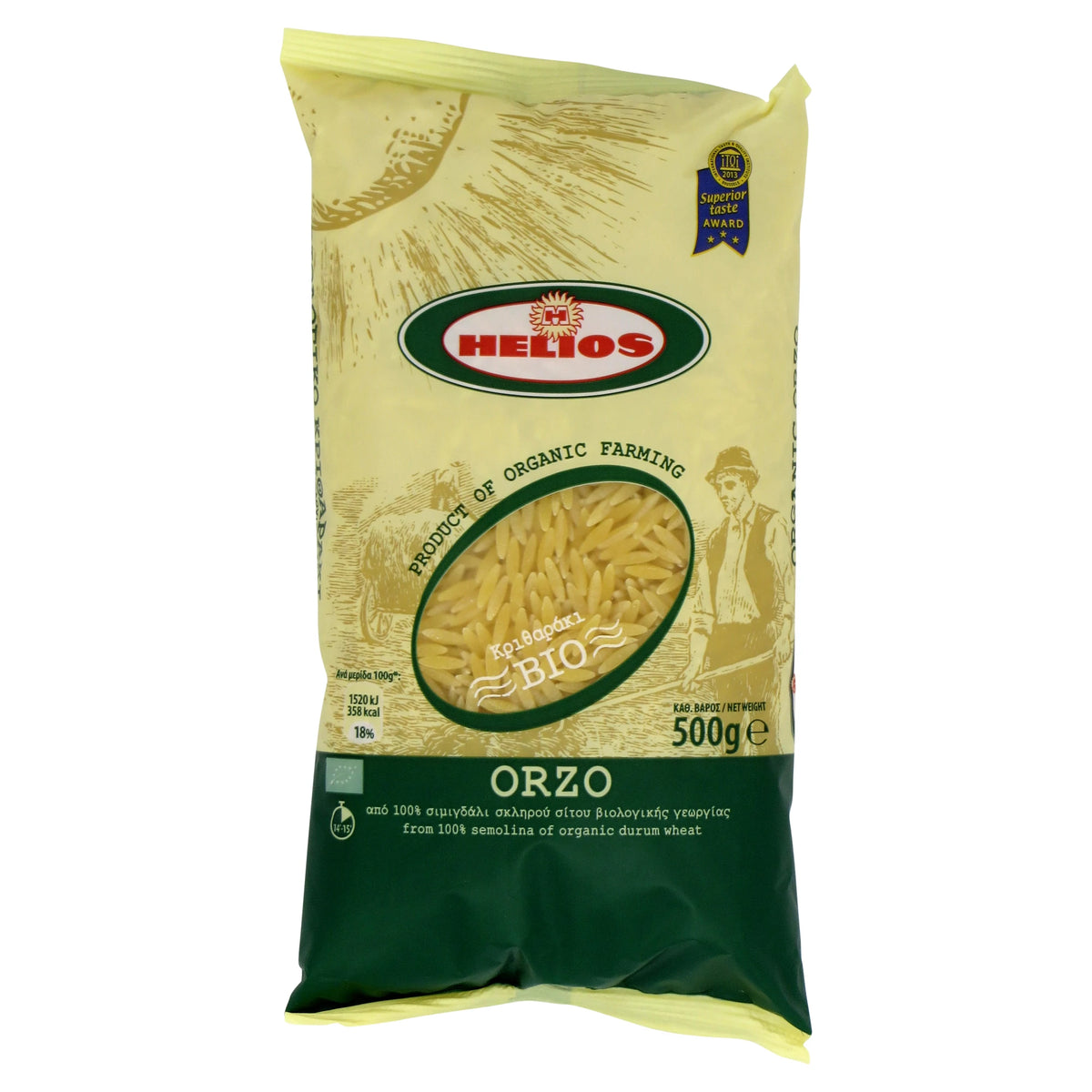 HELIOS ORGANIC ORZO 500G