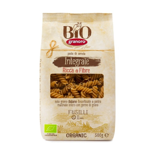 GRANORO BIO FUSILLI WHOLEWHEAT PASTA 500G