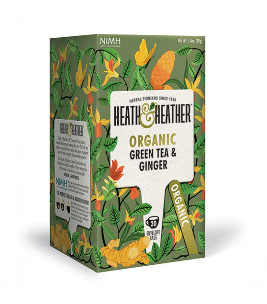 HEATH & HEATHER GREEN TEA TURMERIC 20BAGS