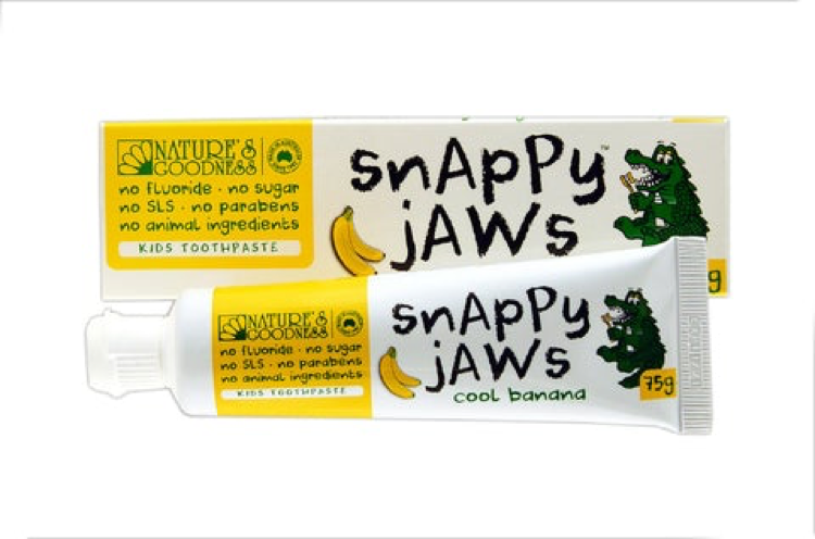SNAPPY JAWS CHILDRENS TOOTHPASTE BANANA 75G