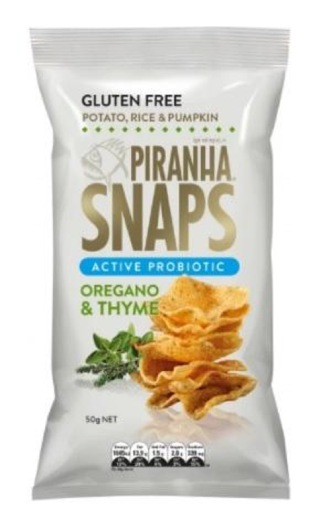 PIRANHA SNAPS OREGANO & THYME 50G