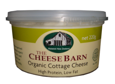 CHEESE BARN ORGANIC COTTAGE CHEESE 220G