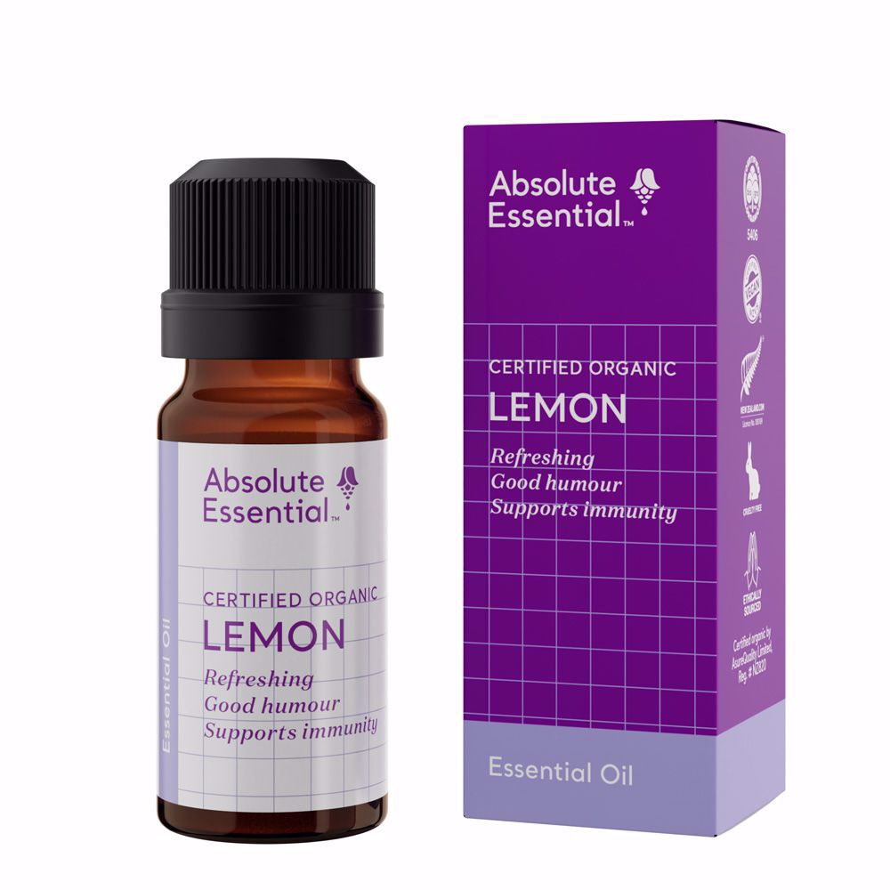 ABSOLUTE ESSENTIAL ORGANIC LEMON ESSENTIAL OIL 10ML