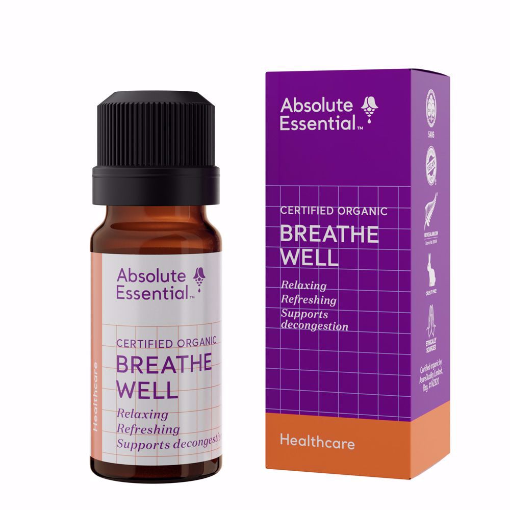 ABSOLUTE ESSENTIAL ORGANIC BREATH WELL ESSENTIAL OIL BLEND 10ML