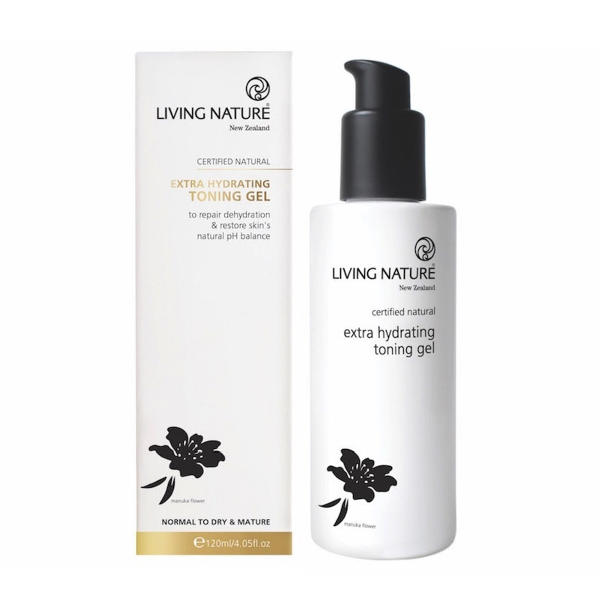 LIVING NATURE EXTRA HYDRATRATING TONING GEL 120ML