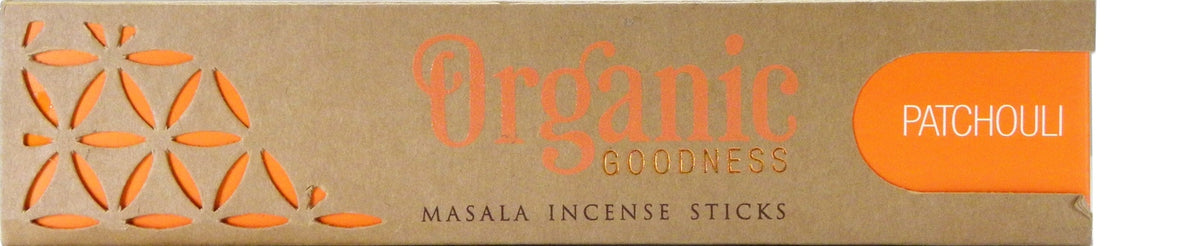 ORGANIC MASALA INCENSE STICKS PATCHOULI 15G