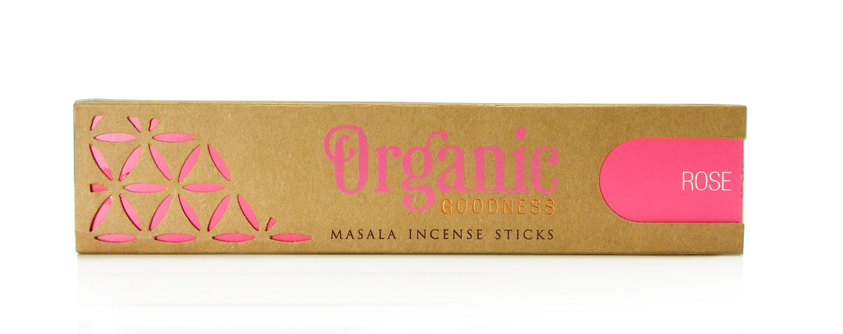 ORGANIC MASALA INCENSE STICKS ROSE 15G