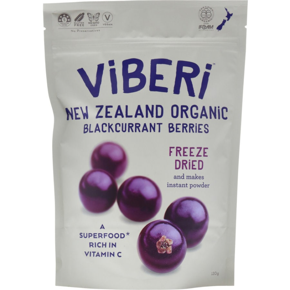 VIBERI FREEZE DRIED BLACKCURRANTS 40G