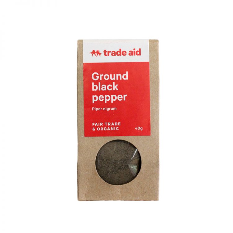 TRADE AID ORGANIC GROUND BLACK PEPPER 40G