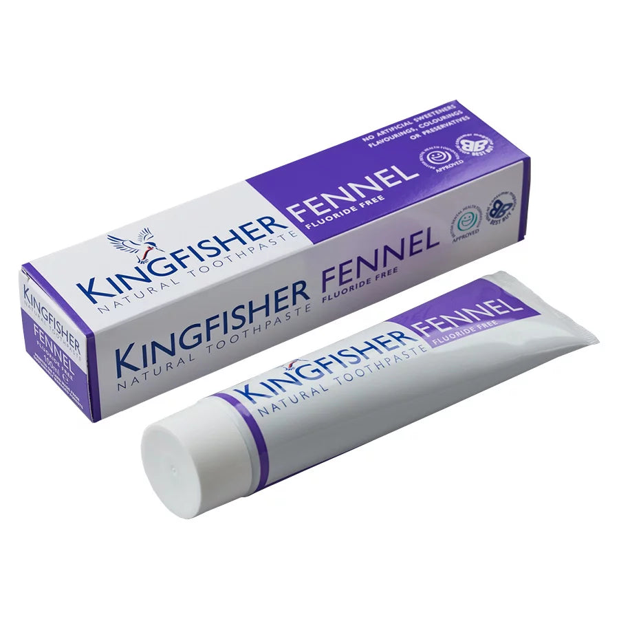 KINGFISHER TOOTHPASTE FENNEL FLUORIDE FREE 100ML