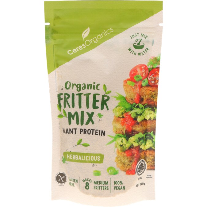CERES ORGANIC HERB FRITTER DRY MIX 140G