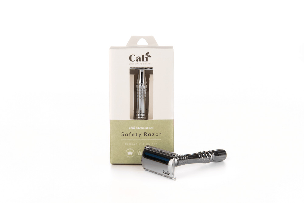 CALIWOODS STAINLESS STEEL SAFETY RAZOR WITH 5 BLADES