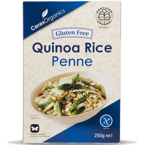 CERES ORGANIC QUINOA PENNE PASTA 250G