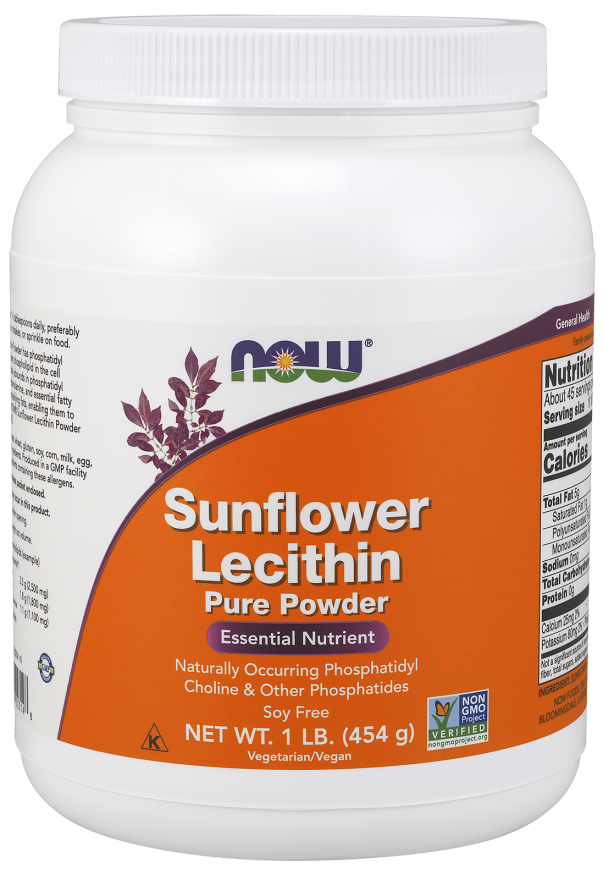 NOW FOODS SUNFLOWER LECITHIN 454G