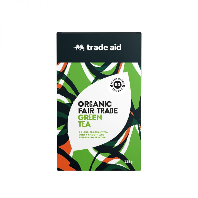 TRADE AID ORGANIC GREEN TEA 50 BAGS