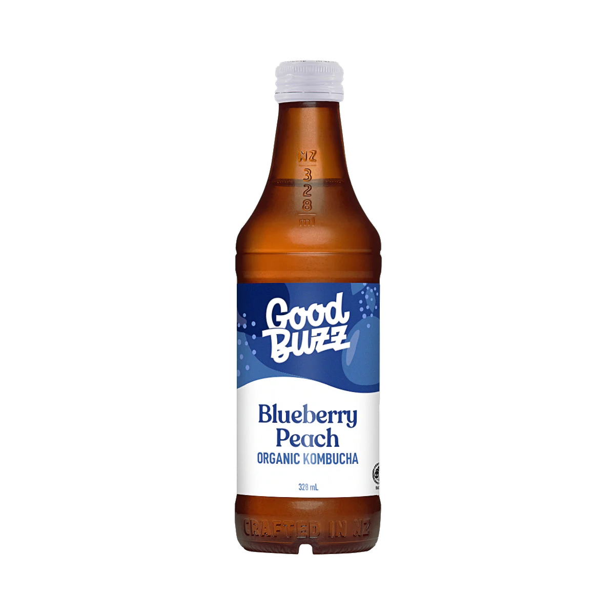 GOOD BUZZ KOMBUCHA BLUEBERRY PEACH 328ML