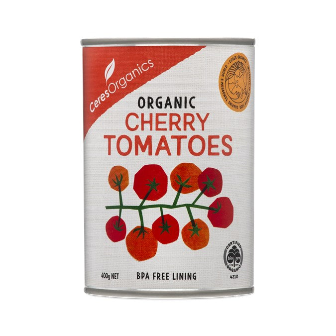 CERES ORGANIC CHERRY TOMATO CAN 400G