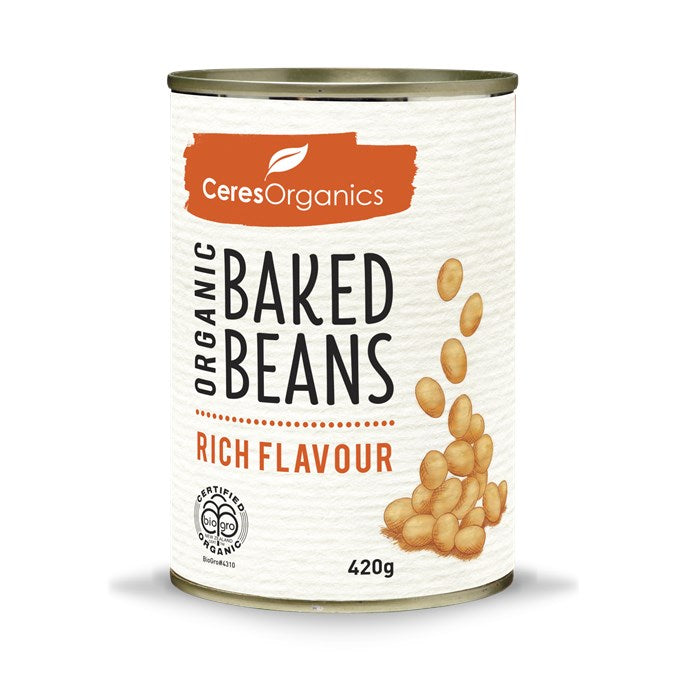CERES ORGANIC BAKED BEANS CAN 420G