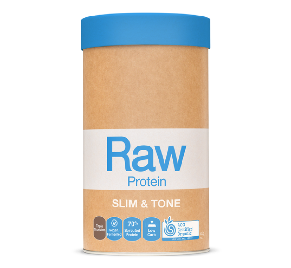 AMAZONIA RAW PROTEIN POWDER SLIM AND TONE TRIPLE CHOCOLATE 500G
