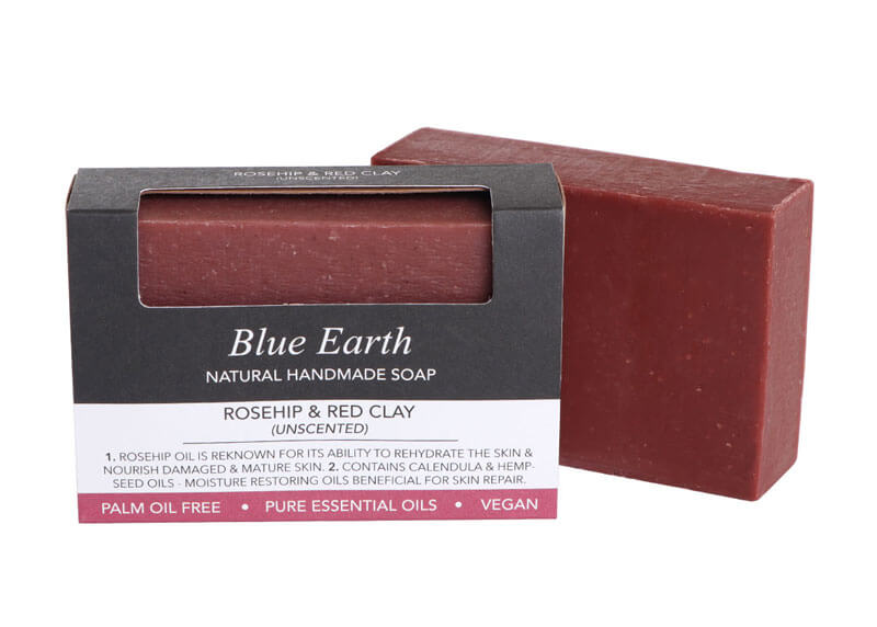 BLUE EARTH ROSEHIP & RED CLAY SOAP BAR